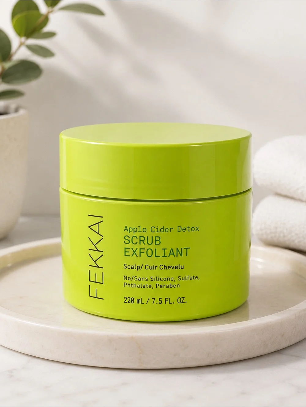 New Fekkai Apple Cider Vinegar Detox Scalp Scrub 7.5 oz